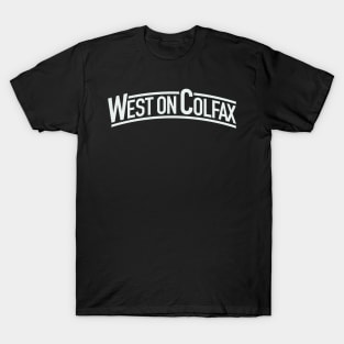 West on Colfax tramlines T-Shirt